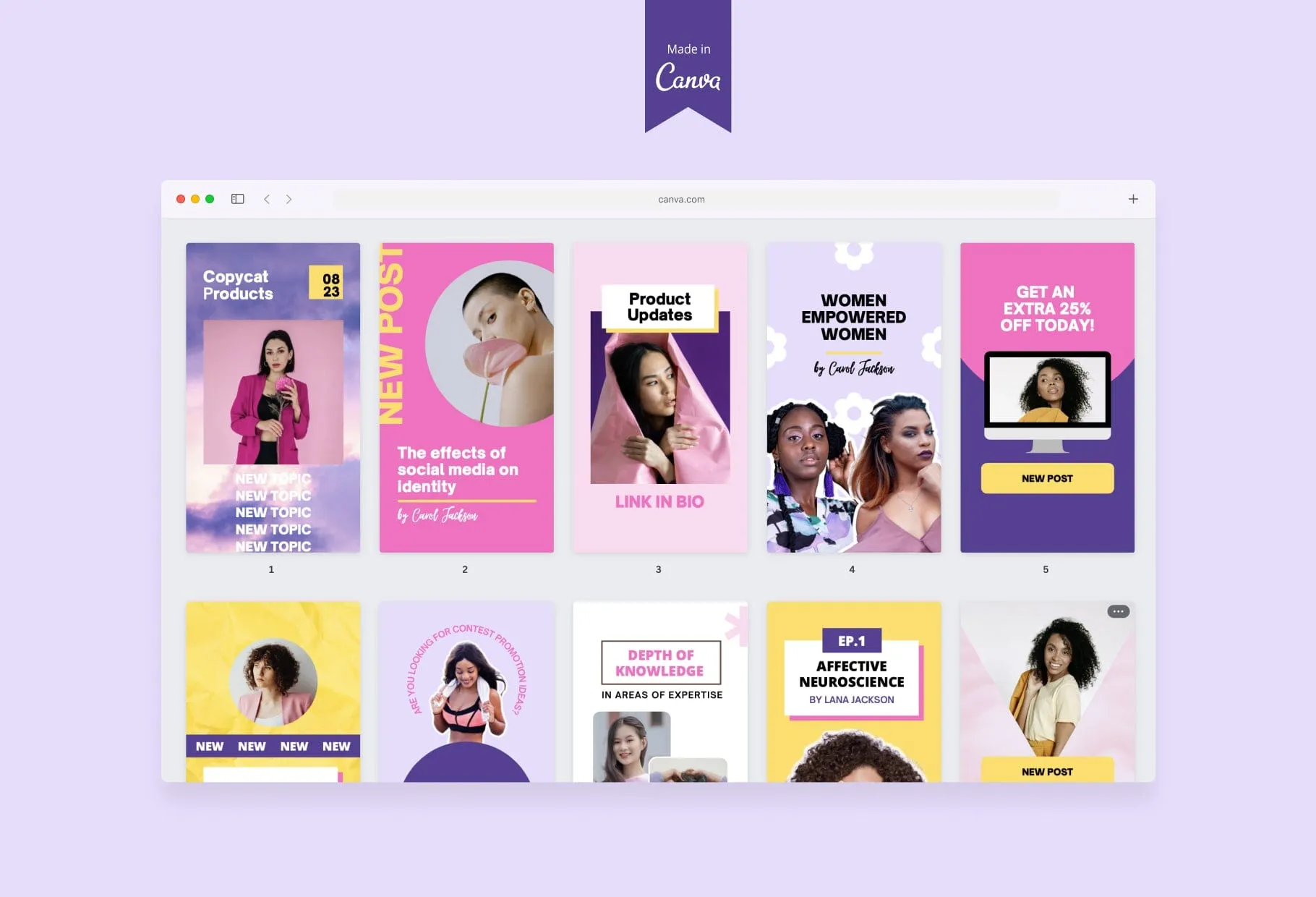 10 Joy Instagram Reel Covers Canva Templates