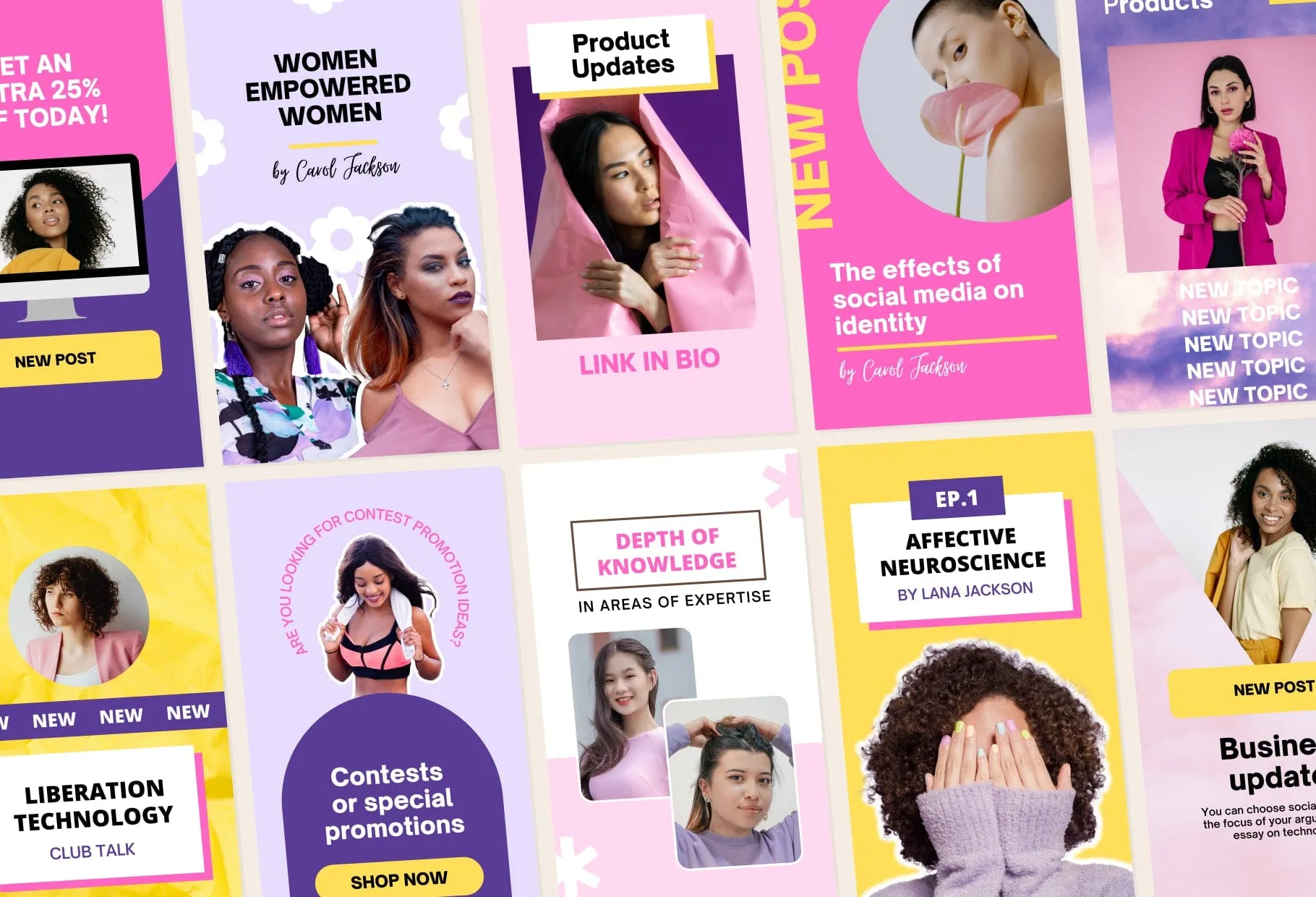 10 Joy Instagram Reel Covers Canva Templates