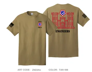 1222 Combat Engineer Company- Infantry Comfort Unisex Cotton SS Tee - ZND2fm