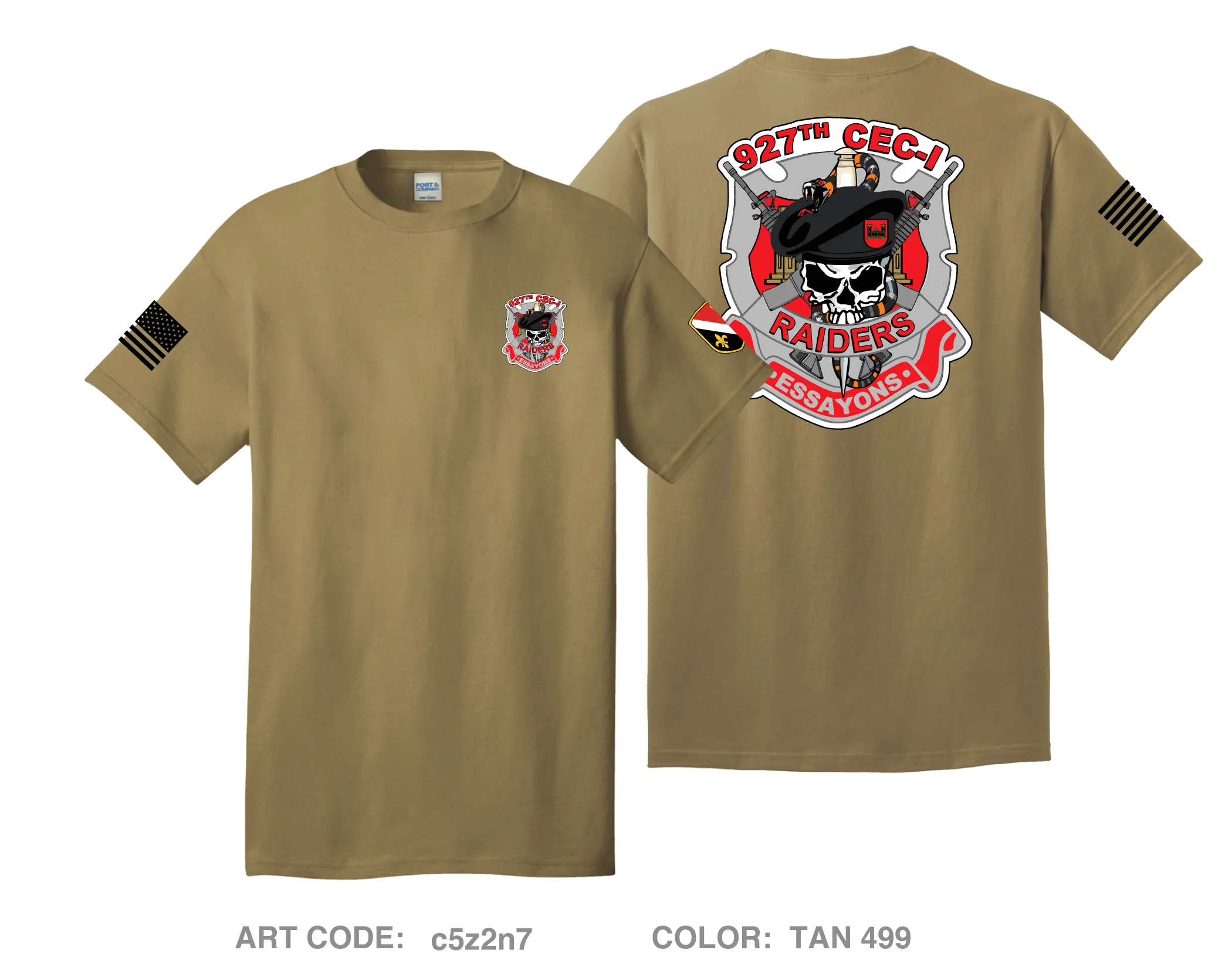 927th CEC-I Comfort Unisex Cotton SS Tee - c5z2n7