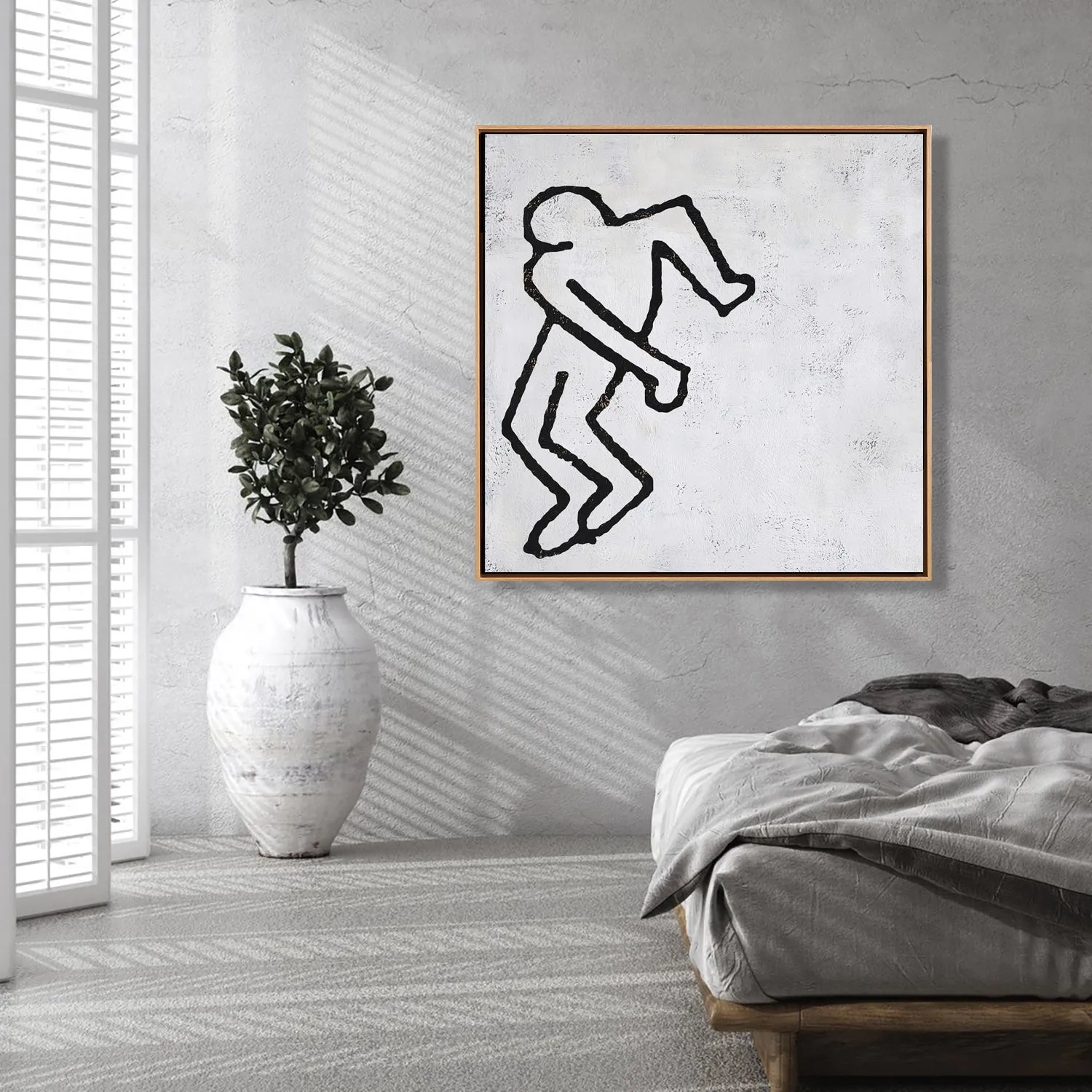 Abstract Dancing Man Painting H208S