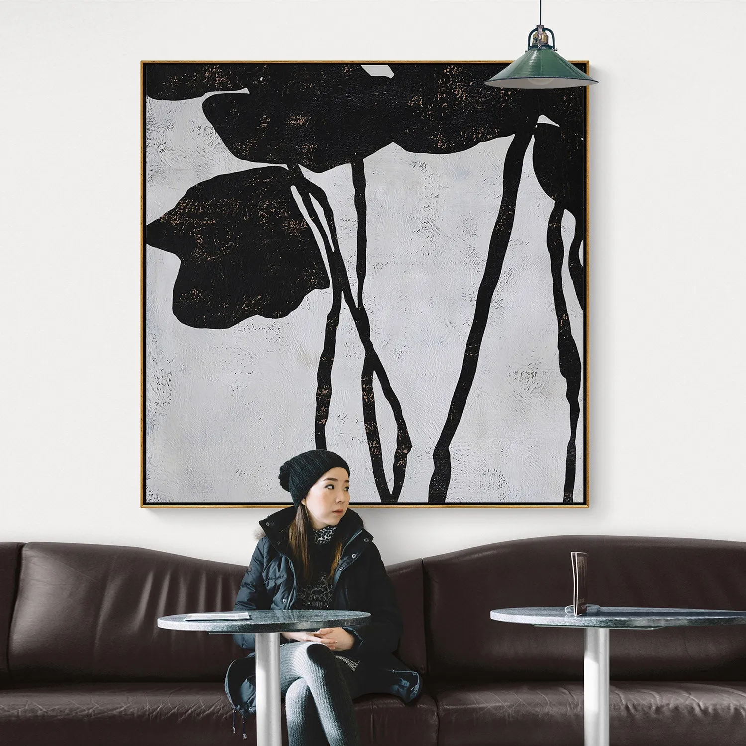 Abstract Flowers Painting H133S