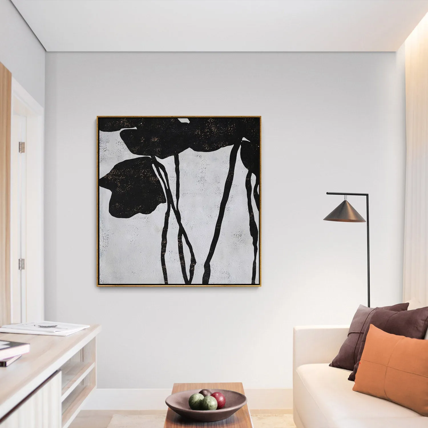 Abstract Flowers Painting H133S