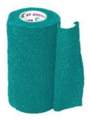 ACV540161--Teal Bandage Silverline Cohesive 4"
