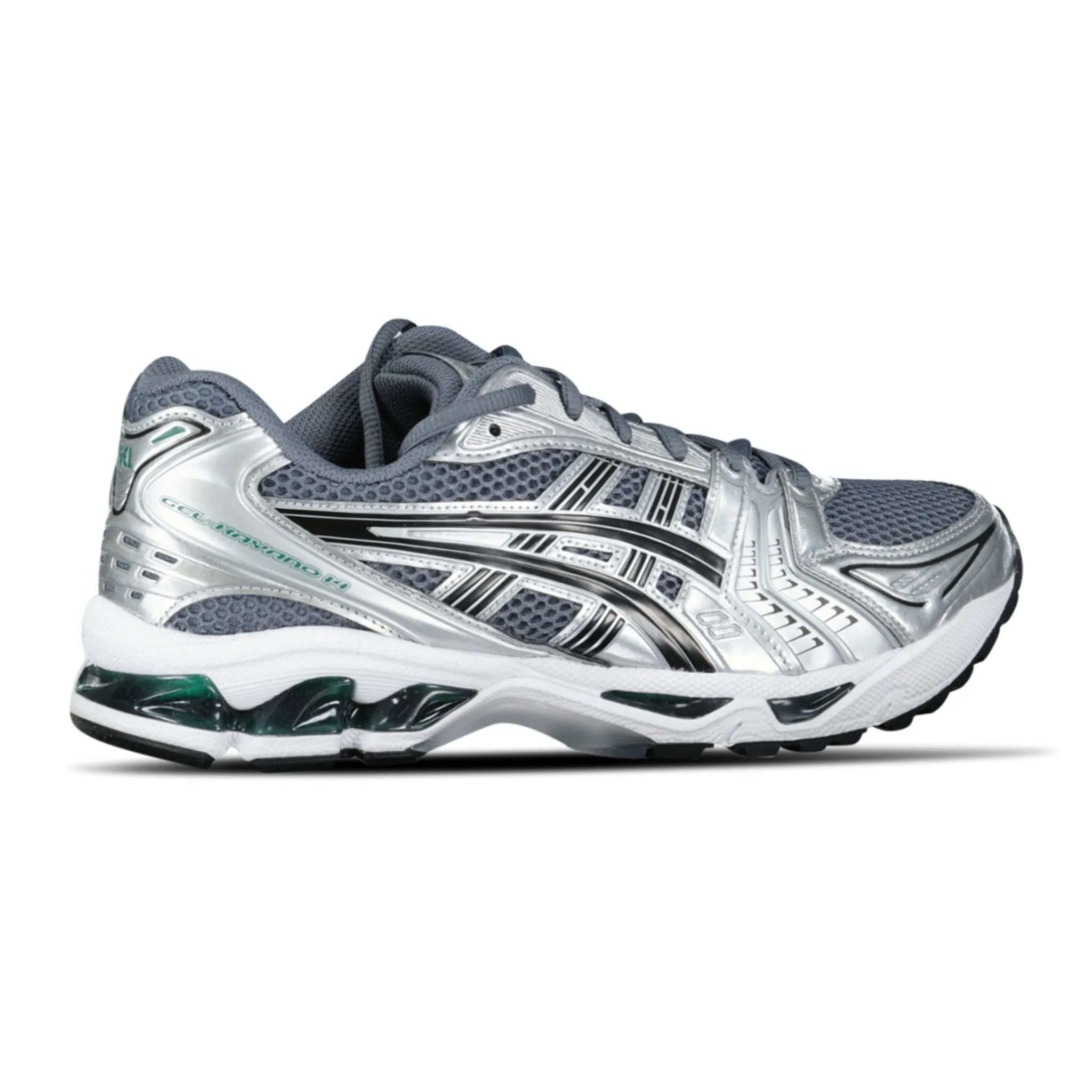 ASICS GEL KAYANO 14 JASPER GREEN (GREY / BLACK)TRAINERS
