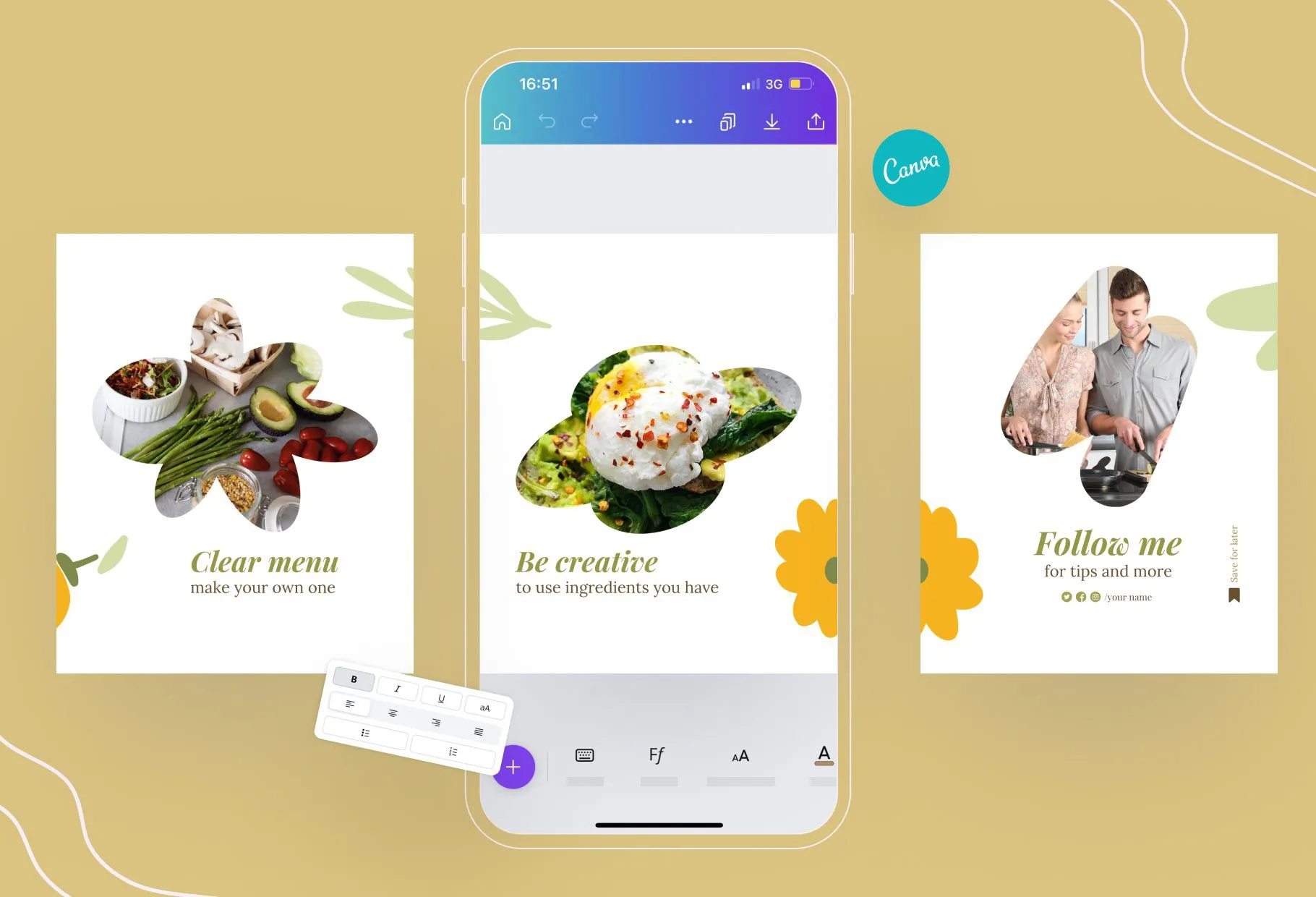 Avery Food and Nutrition 6-Page Carousel Canva Template
