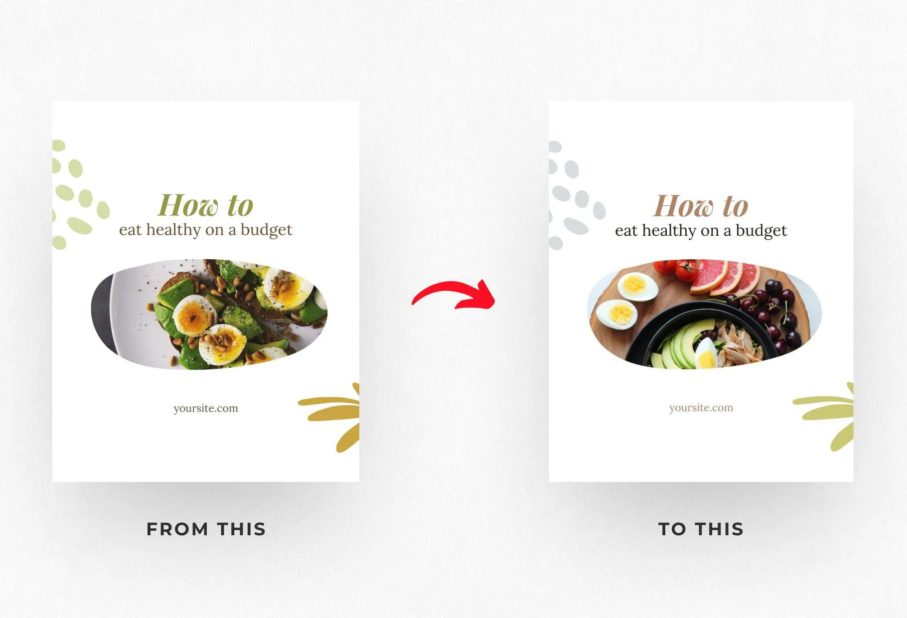 Avery Food and Nutrition 6-Page Carousel Canva Template