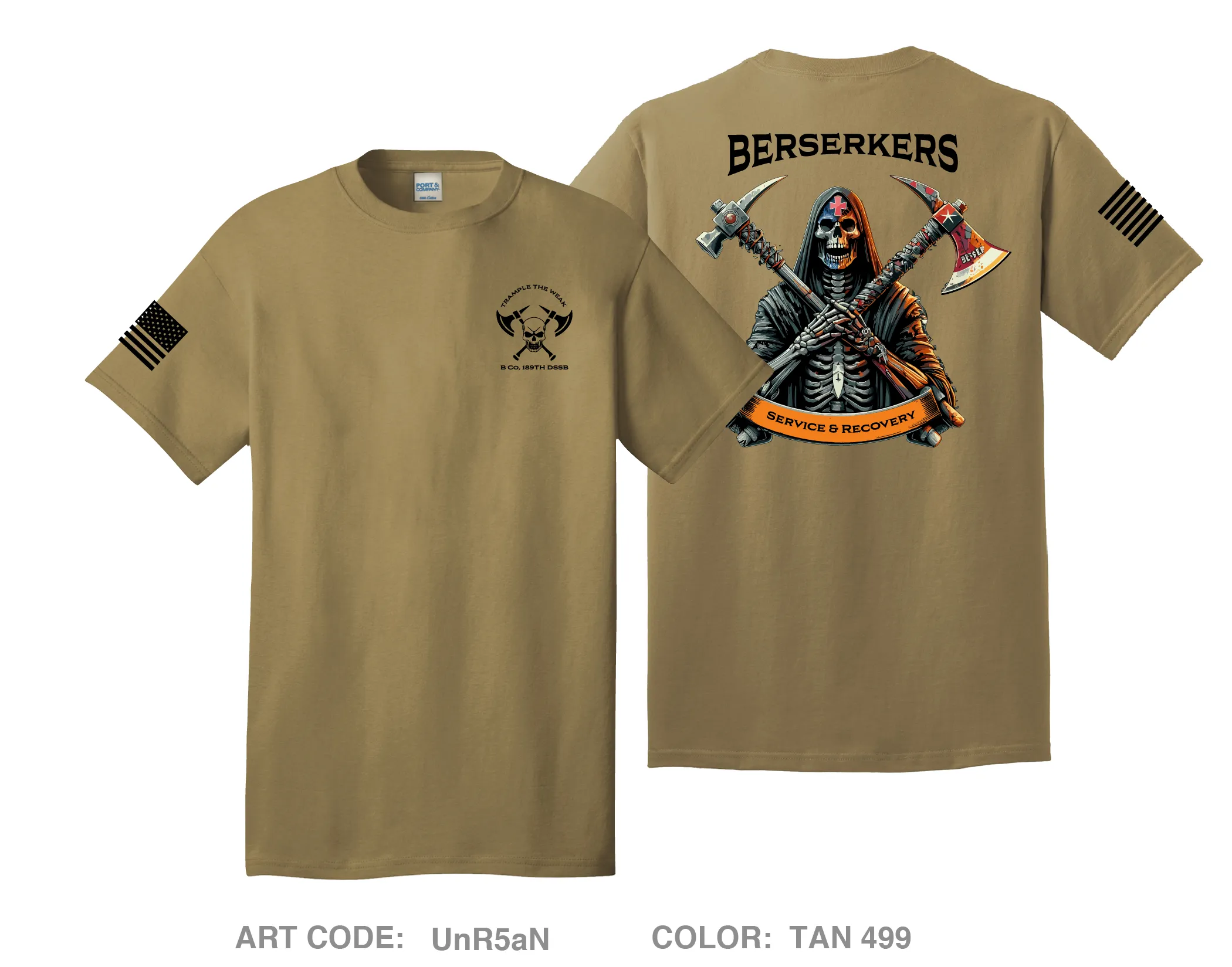 B Co Service & Recovery Comfort Unisex Cotton SS Tee - UnR5aN