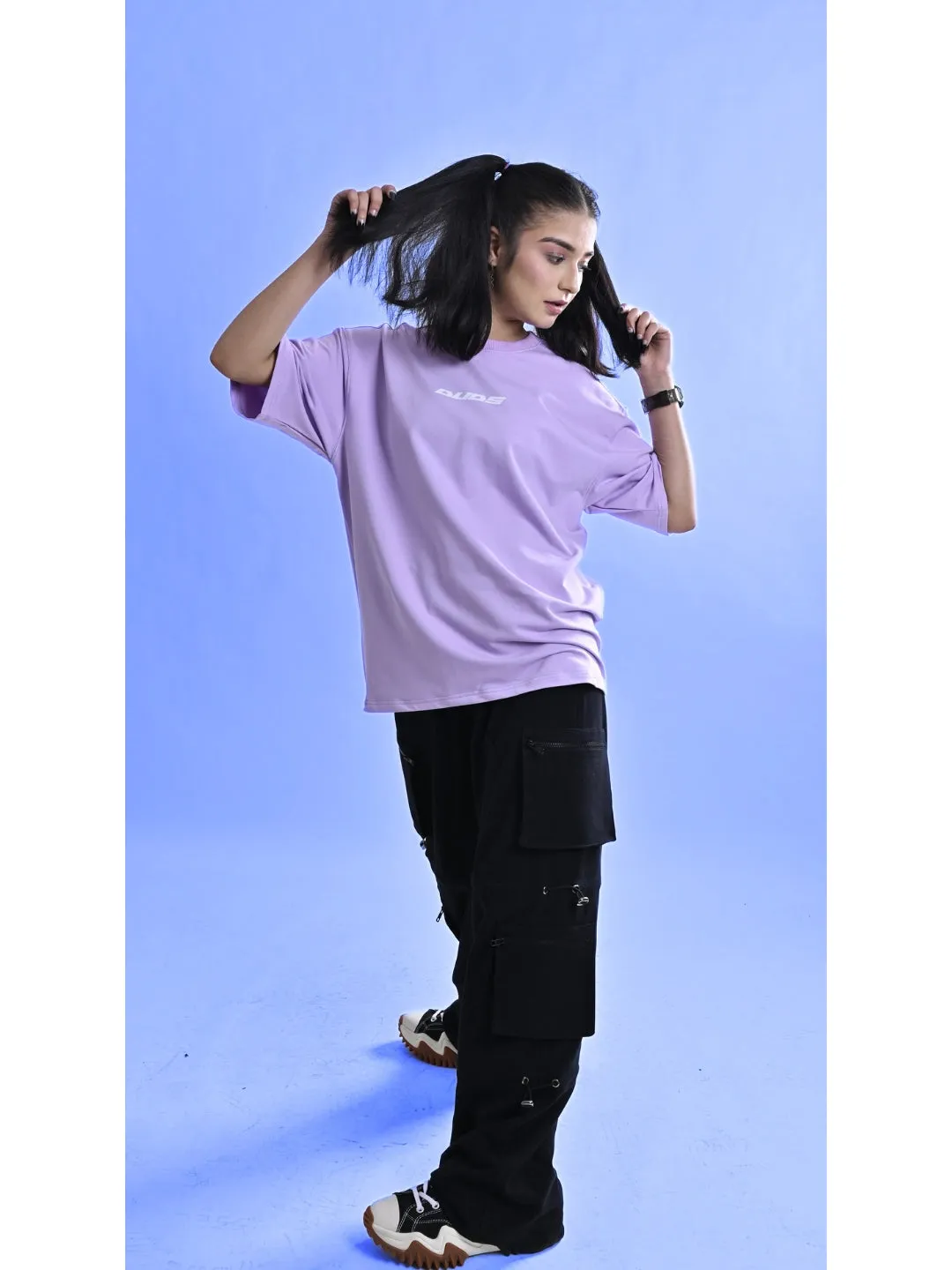 BEAUTY OF ART OVER-SIZED T-SHIRT (LILAC)