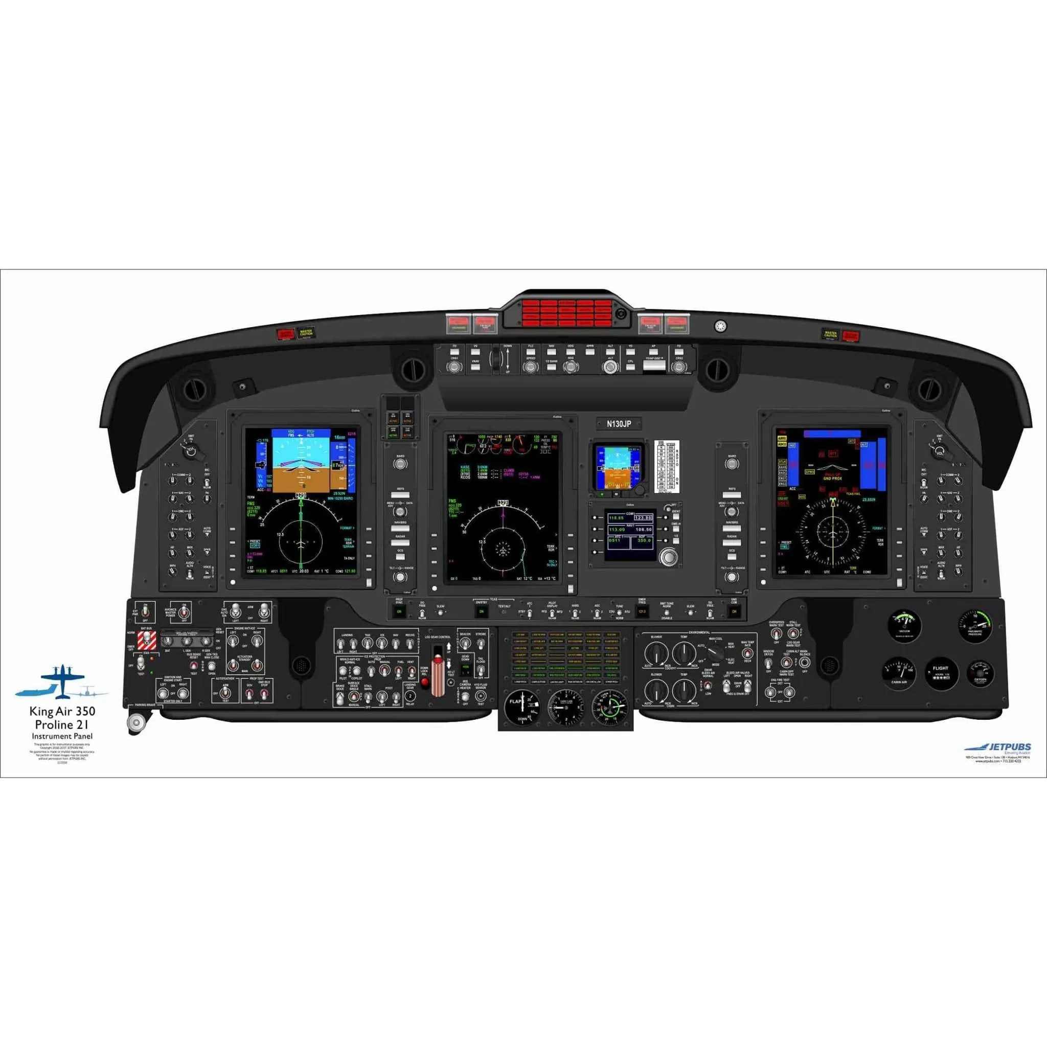 Beechcraft 18" x 36" Cockpit Posters