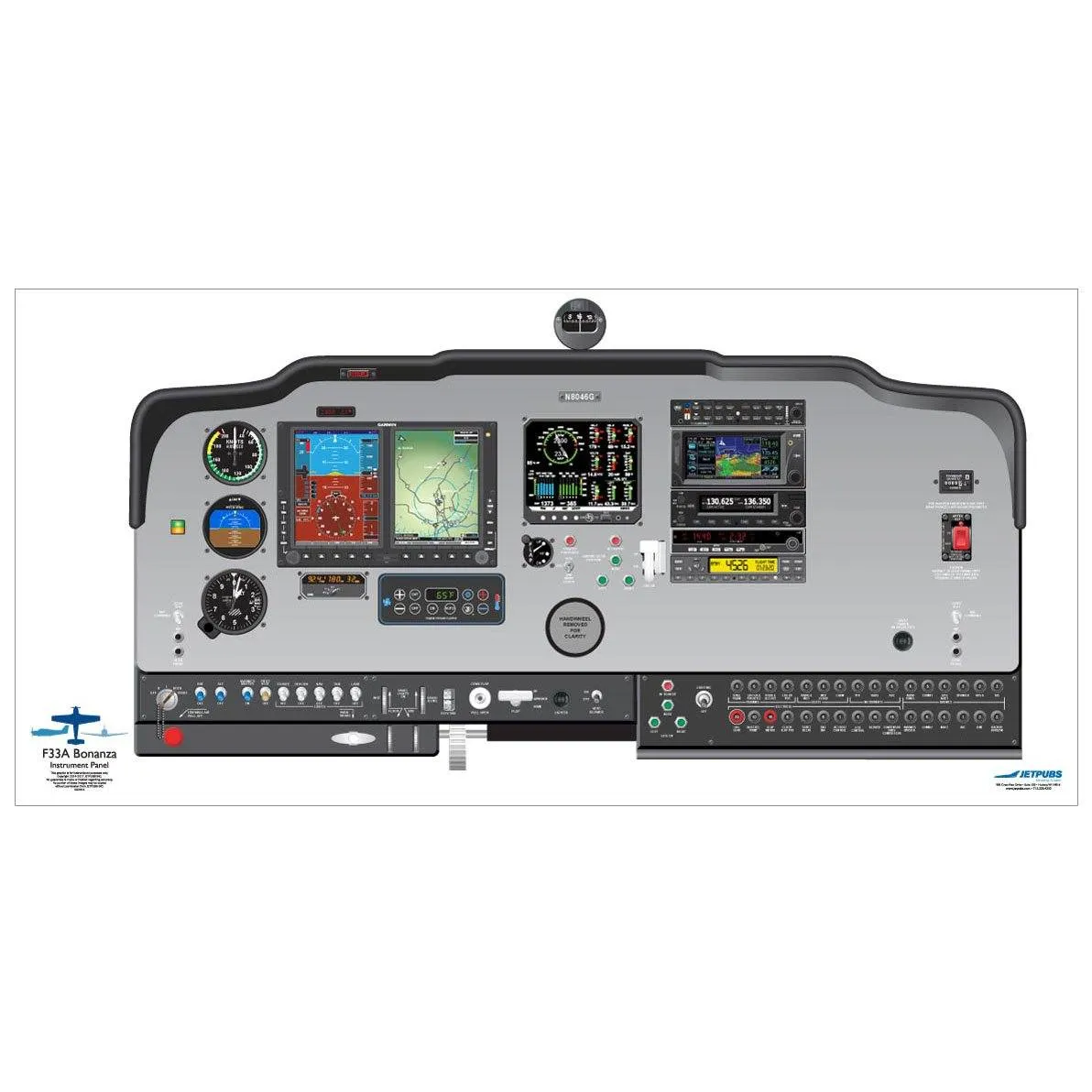 Beechcraft 18" x 36" Cockpit Posters