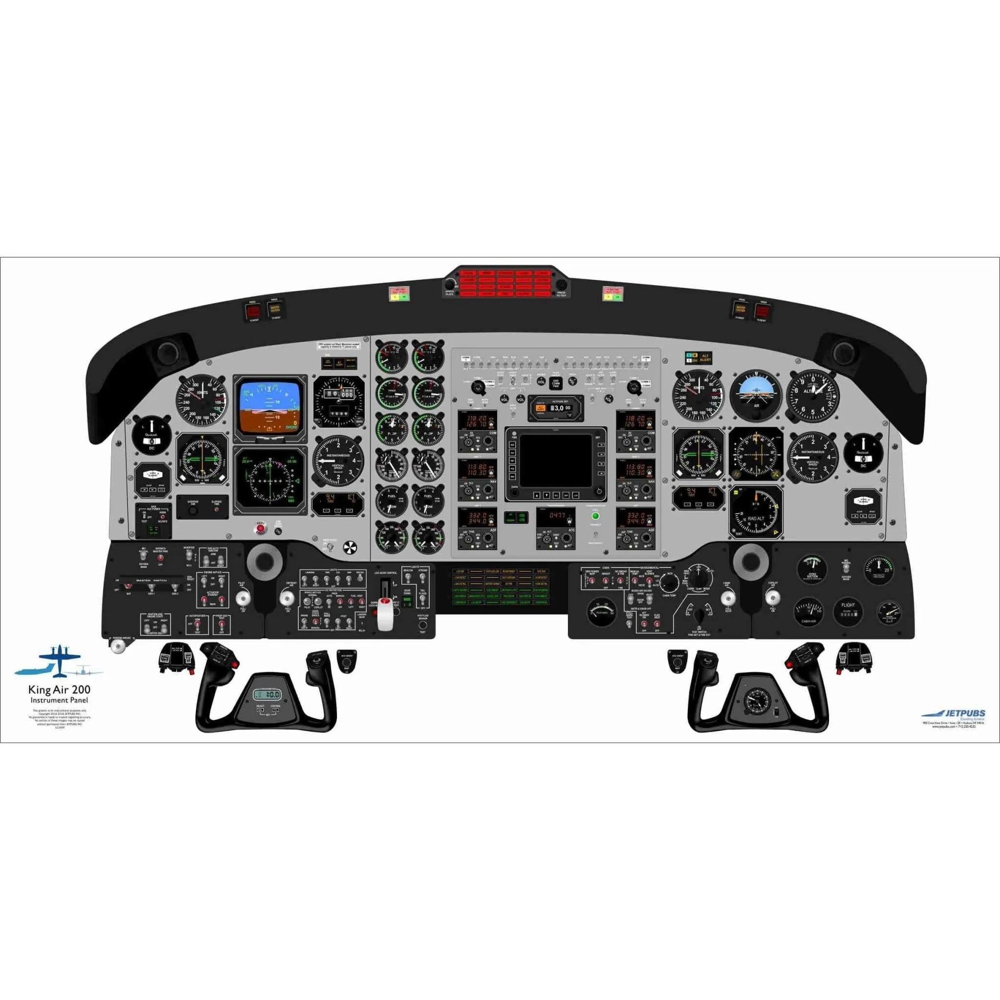 Beechcraft 18" x 36" Cockpit Posters