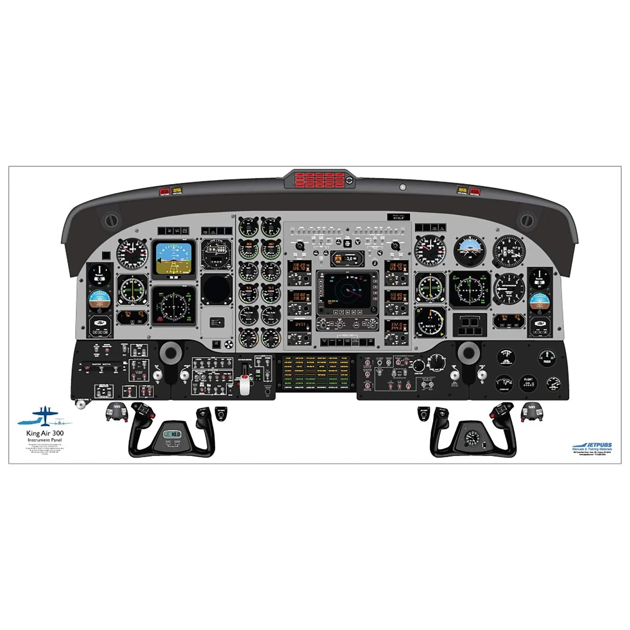 Beechcraft 18" x 36" Cockpit Posters