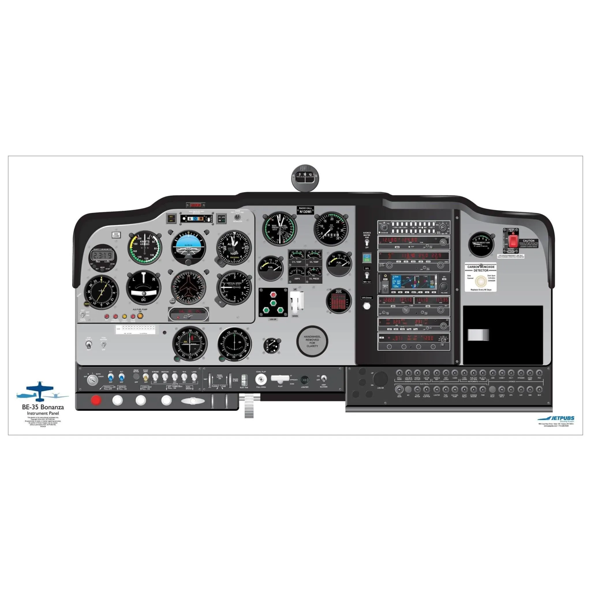Beechcraft 18" x 36" Cockpit Posters