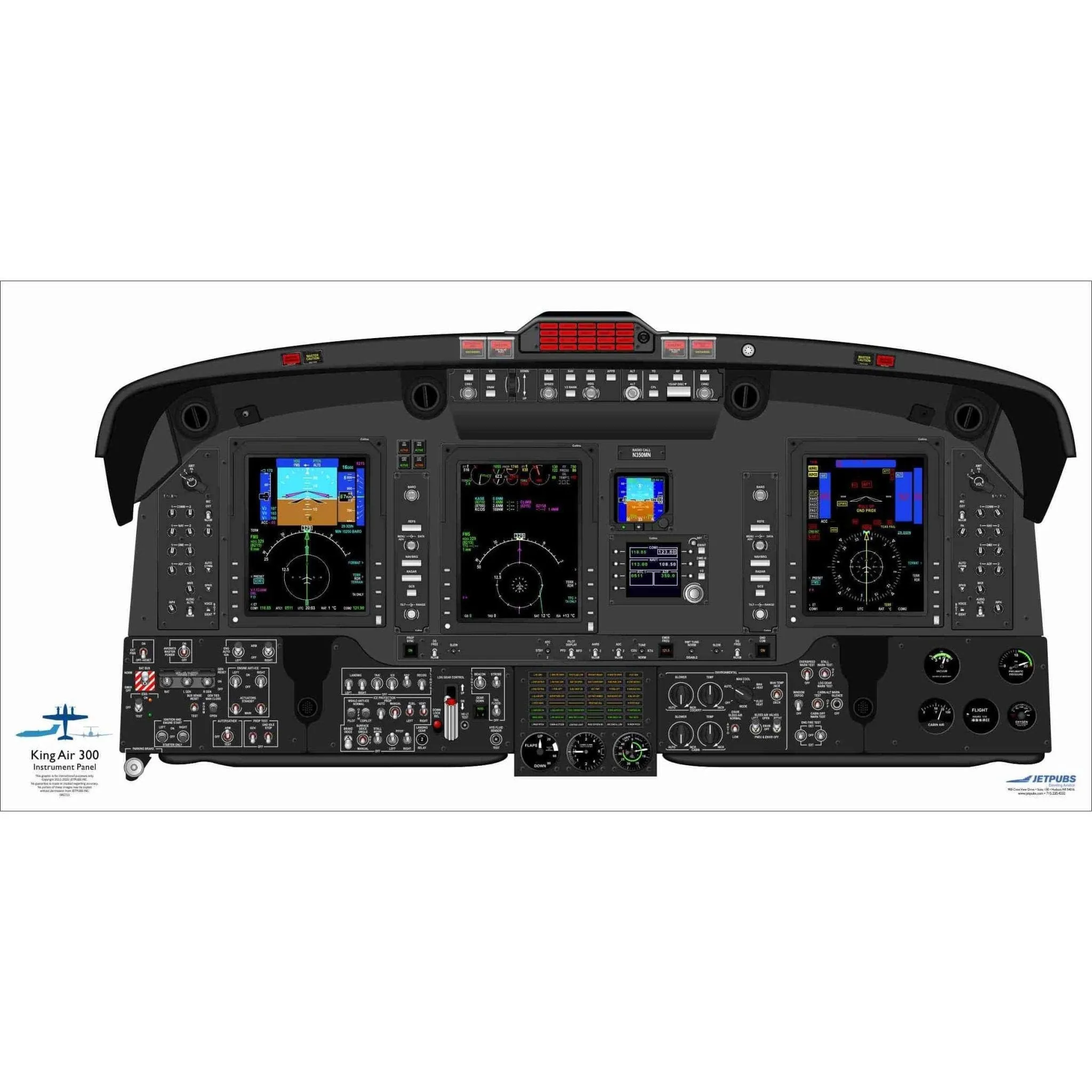 Beechcraft 18" x 36" Cockpit Posters