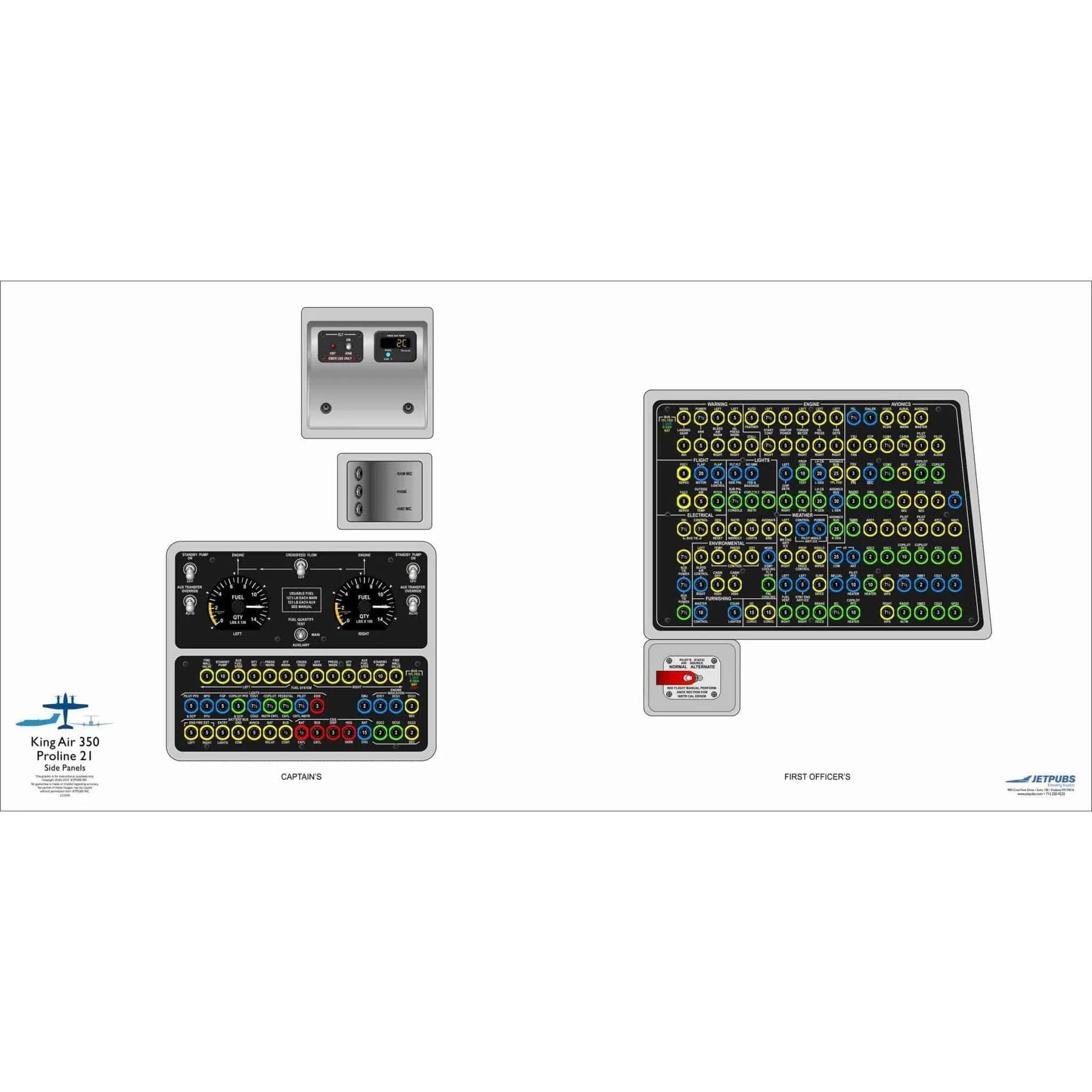 Beechcraft 18" x 36" Cockpit Posters
