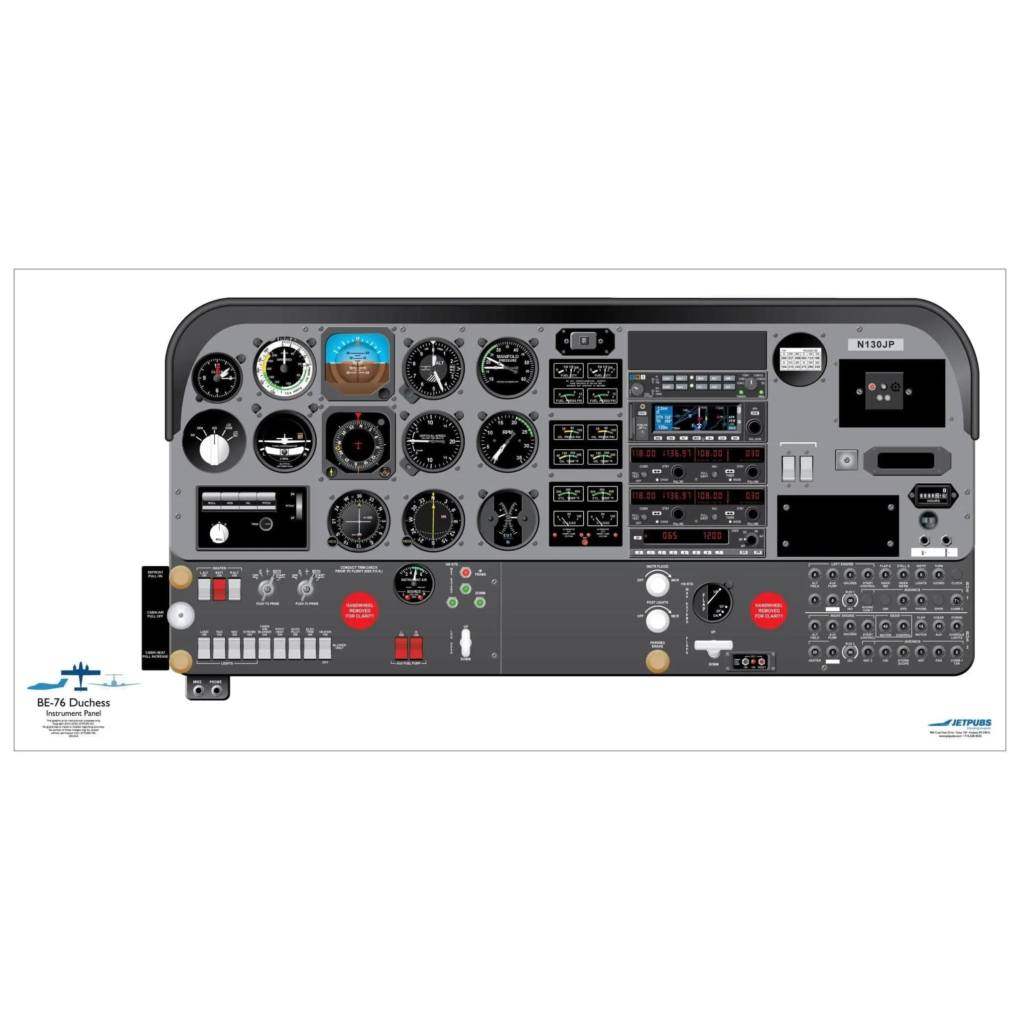 Beechcraft 18" x 36" Cockpit Posters