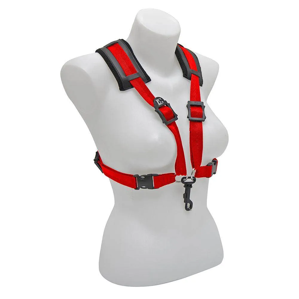 BG A  & T Sax Comfort Harness Women XL ~ Red ~ Snap Hook
