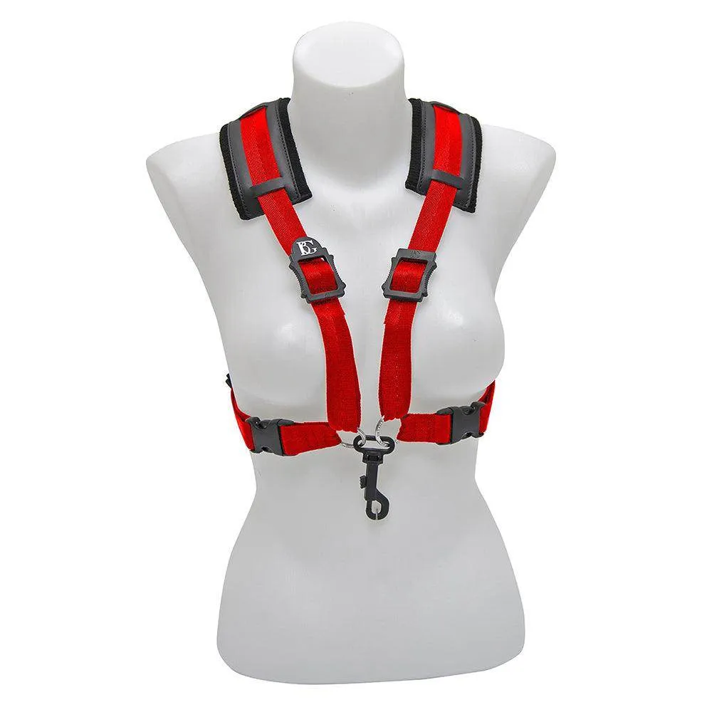 BG A  & T Sax Comfort Harness Women XL ~ Red ~ Snap Hook