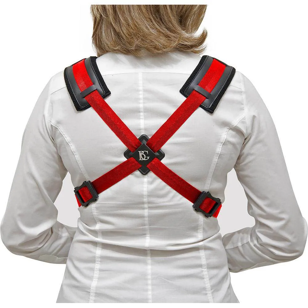 BG A  & T Sax Comfort Harness Women XL ~ Red ~ Snap Hook