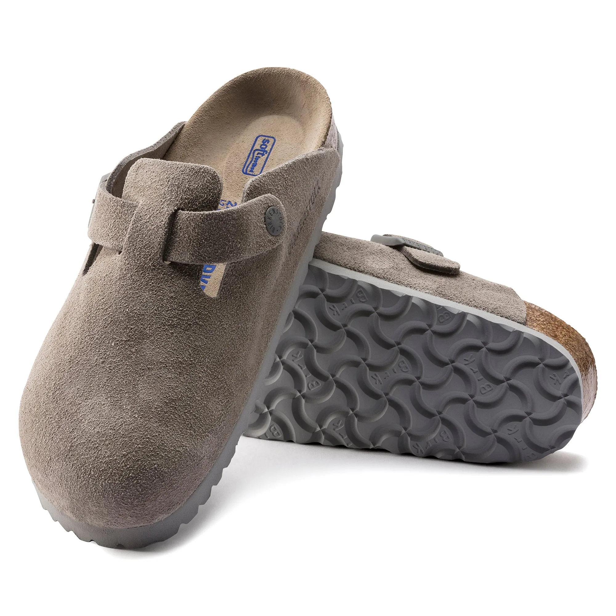 BIRKENSTOCK Boston Soft Footbed Suede Leather