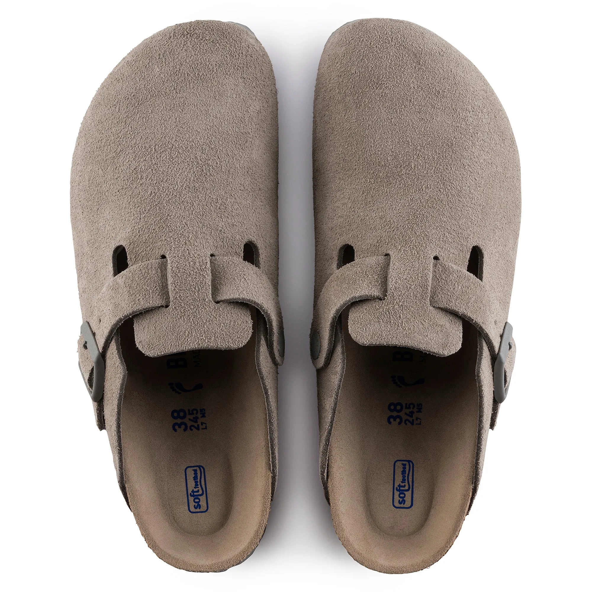 BIRKENSTOCK Boston Soft Footbed Suede Leather