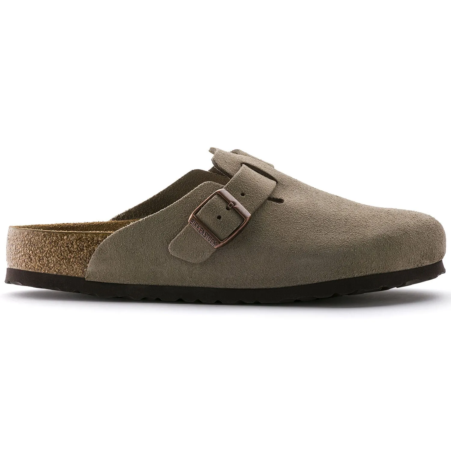 BIRKENSTOCK BOSTON TAUPE SUEDE LEATHER