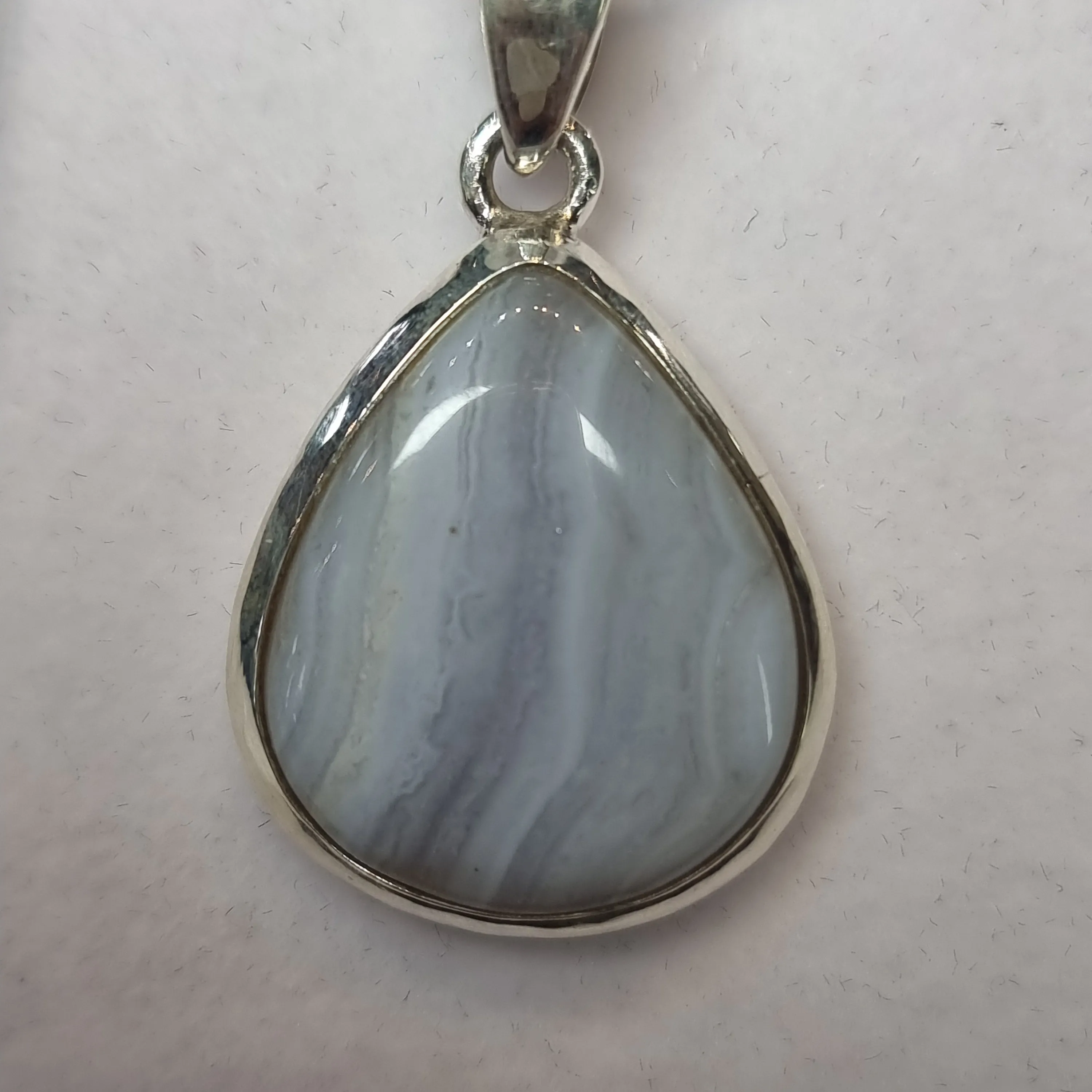 Blue lace agate pendant