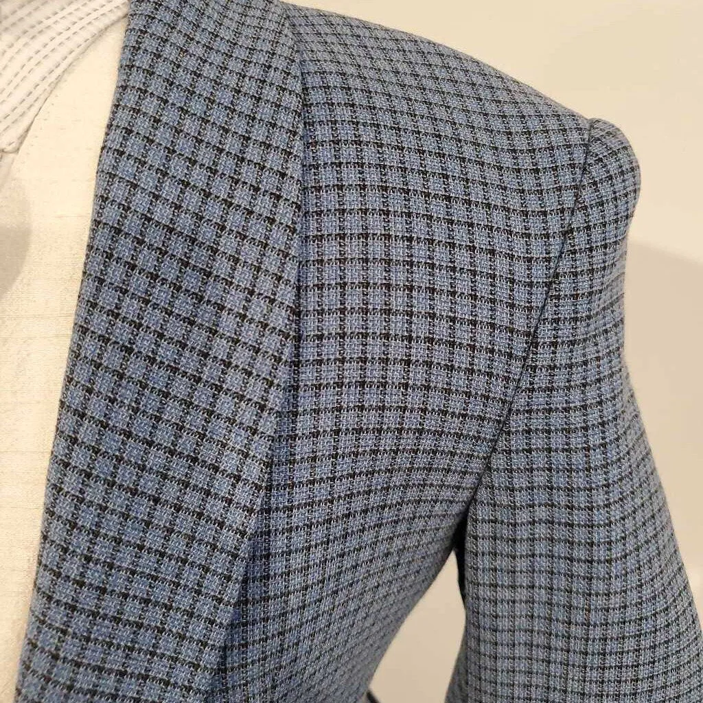 Blue Plaid Daycoat