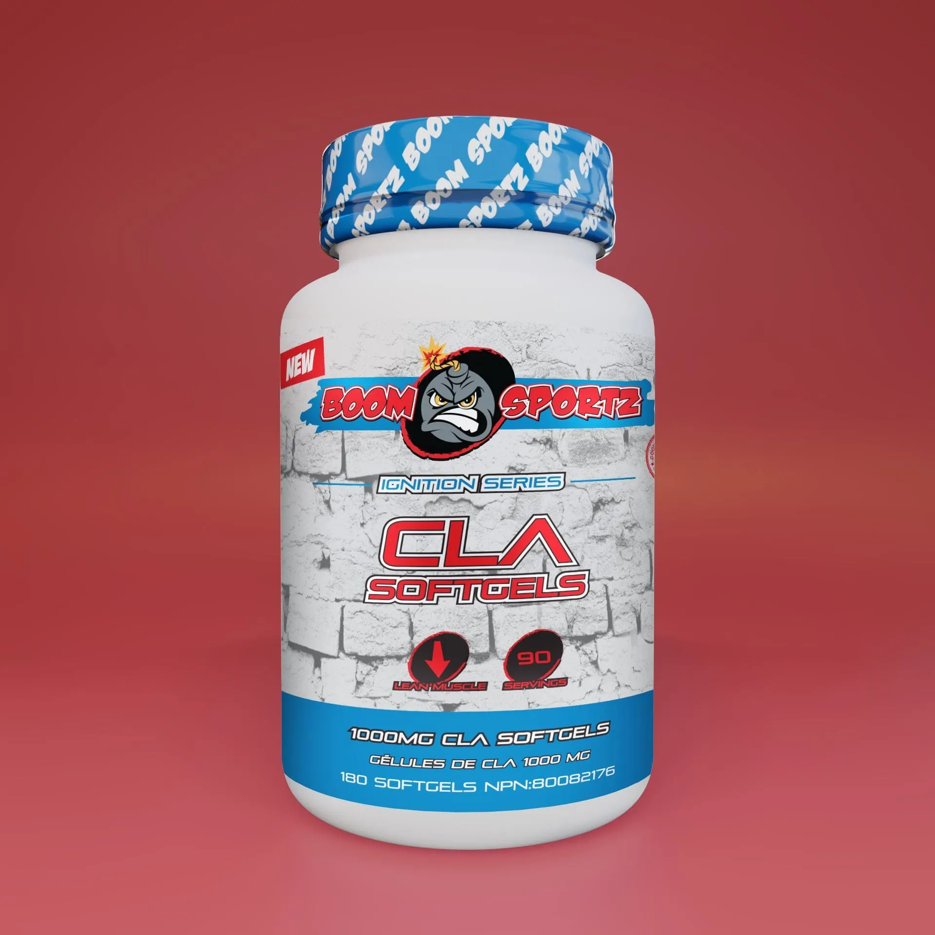 BOOM SPORTZ - CLA (Conjugated Linoleic Acid) (180 Softgels)