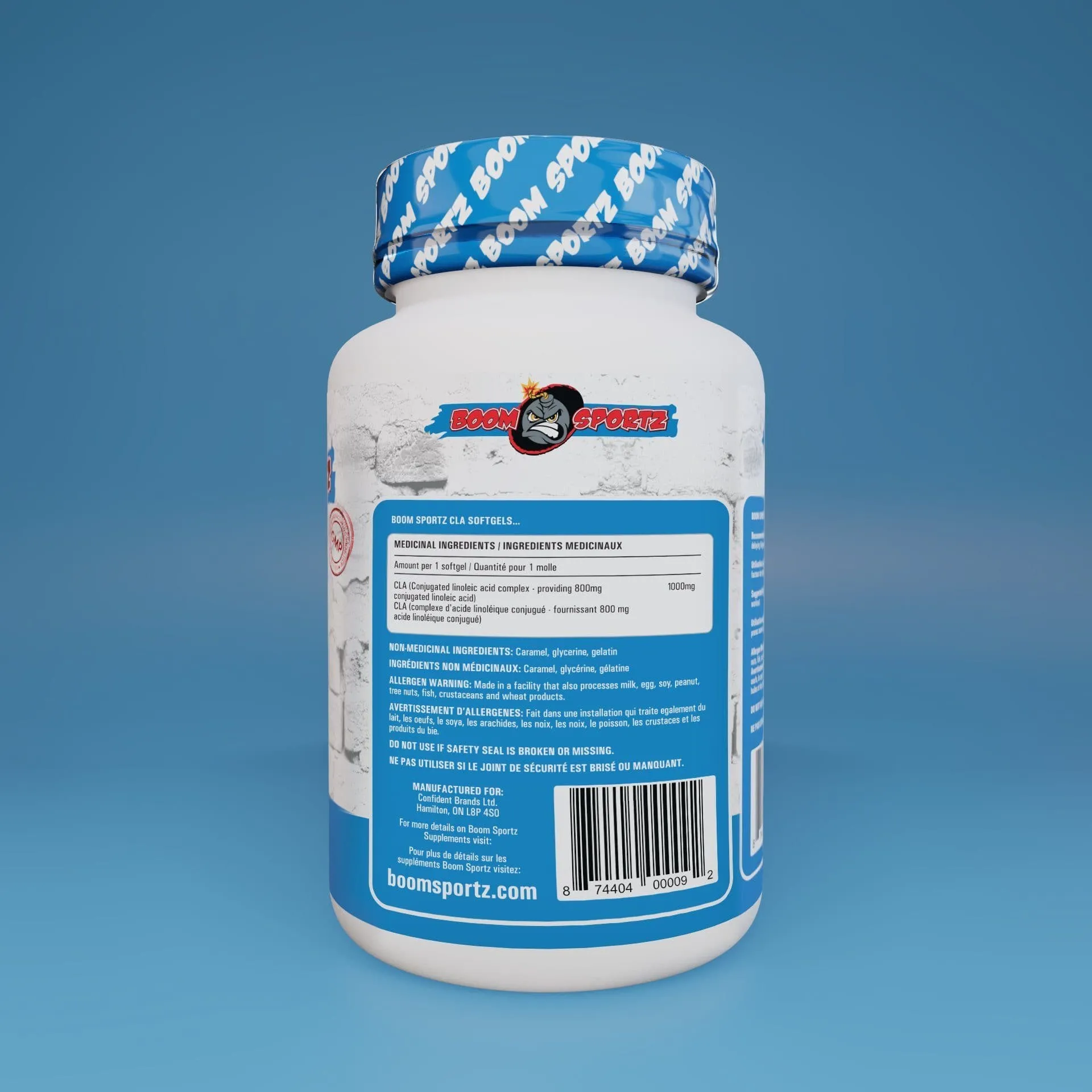 BOOM SPORTZ - CLA (Conjugated Linoleic Acid) (180 Softgels)
