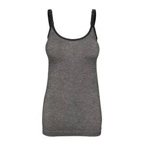 Bravado Classic Nursing Cami (Charcoal Heather)