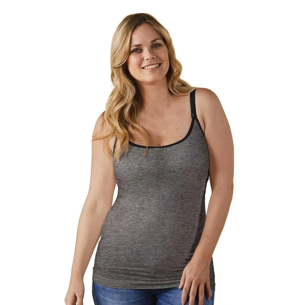 Bravado Classic Nursing Cami (Charcoal Heather)