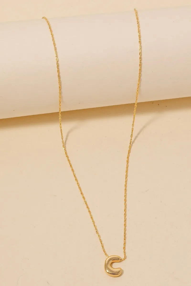 Bubble Letter Necklace