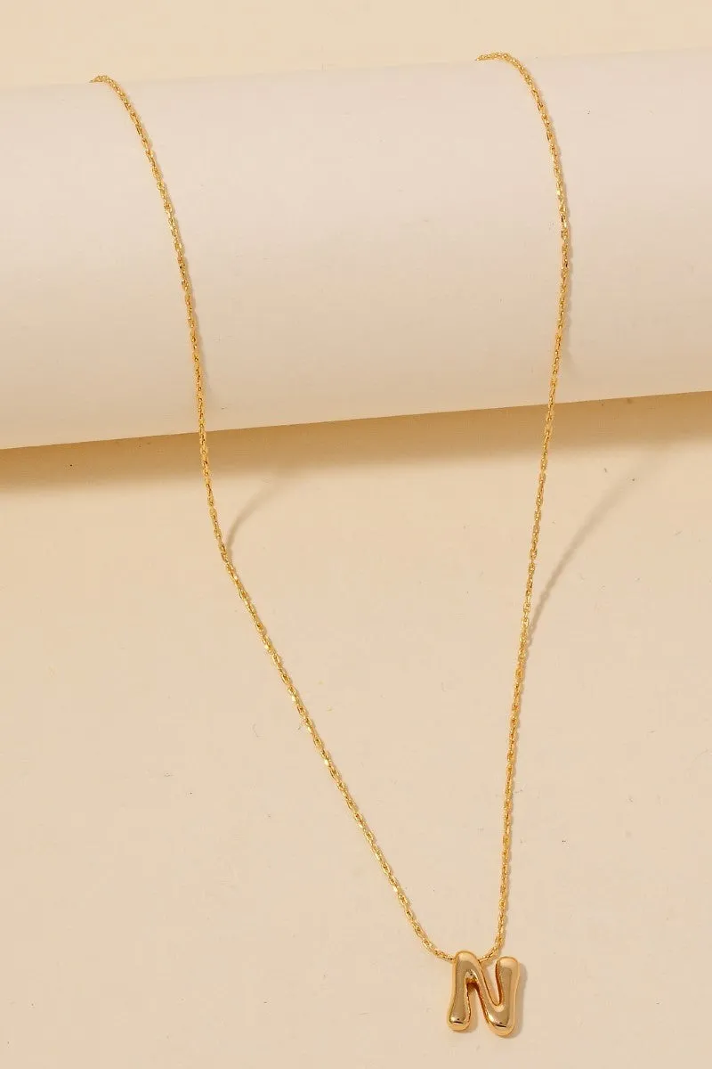 Bubble Letter Necklace