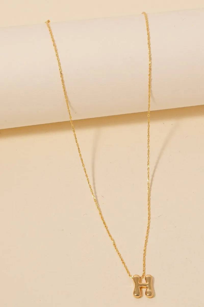 Bubble Letter Necklace