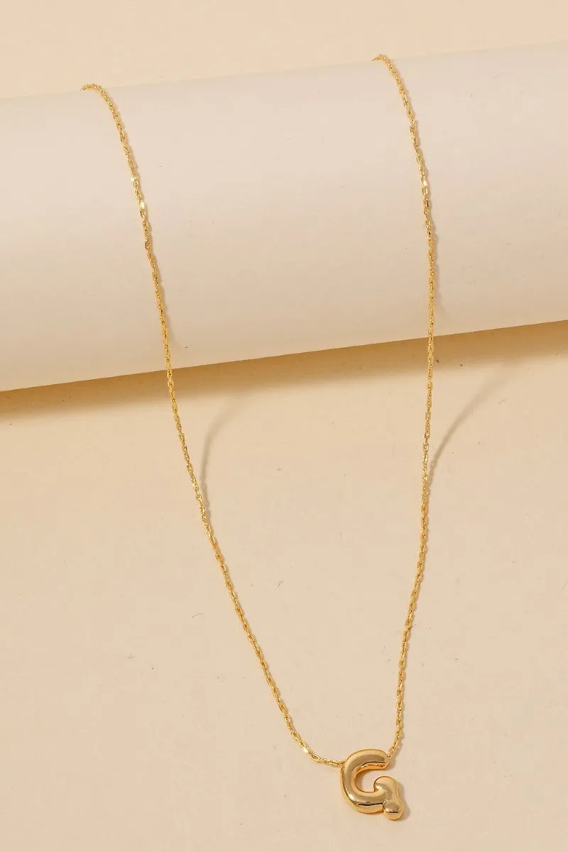 Bubble Letter Necklace