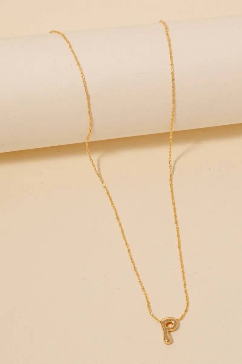 Bubble Letter Necklace
