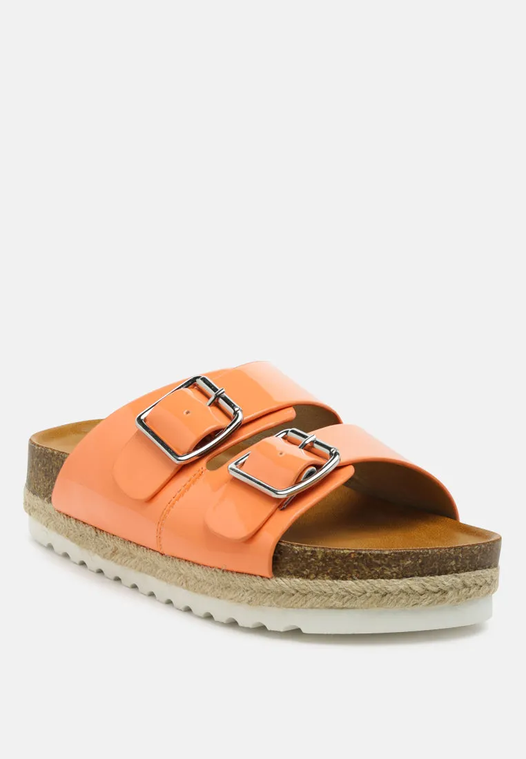 buckled espadrille detail slip-on