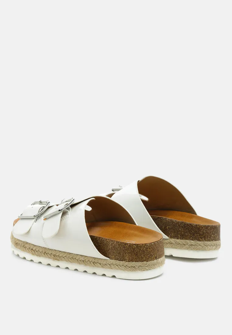 buckled espadrille detail slip-on