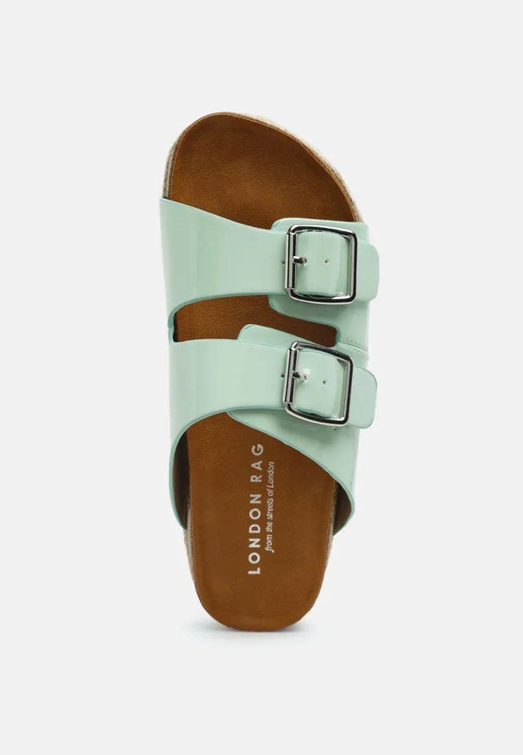 buckled espadrille detail slip-on