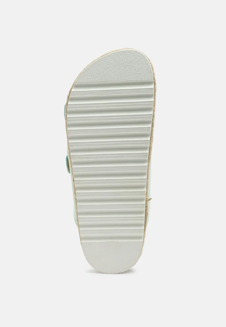 buckled espadrille detail slip-on