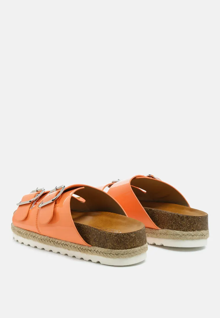 buckled espadrille detail slip-on