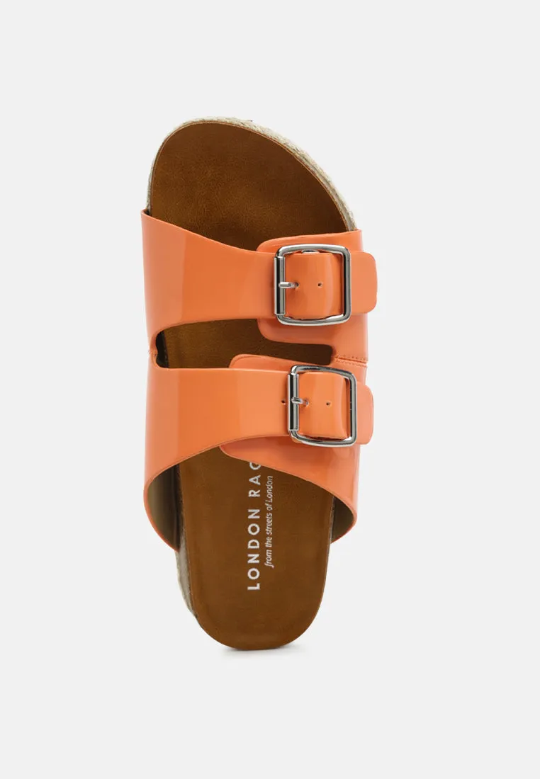 buckled espadrille detail slip-on