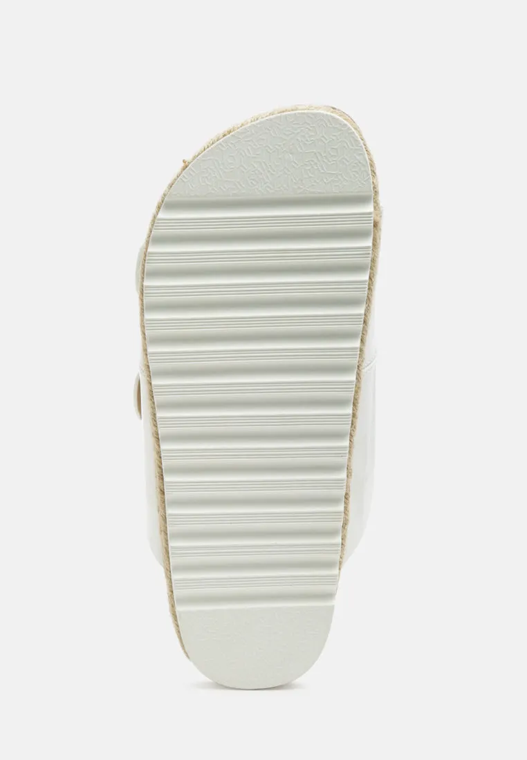 buckled espadrille detail slip-on