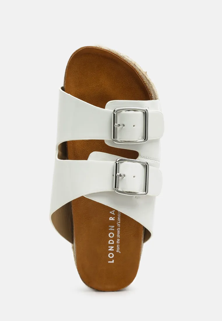 buckled espadrille detail slip-on
