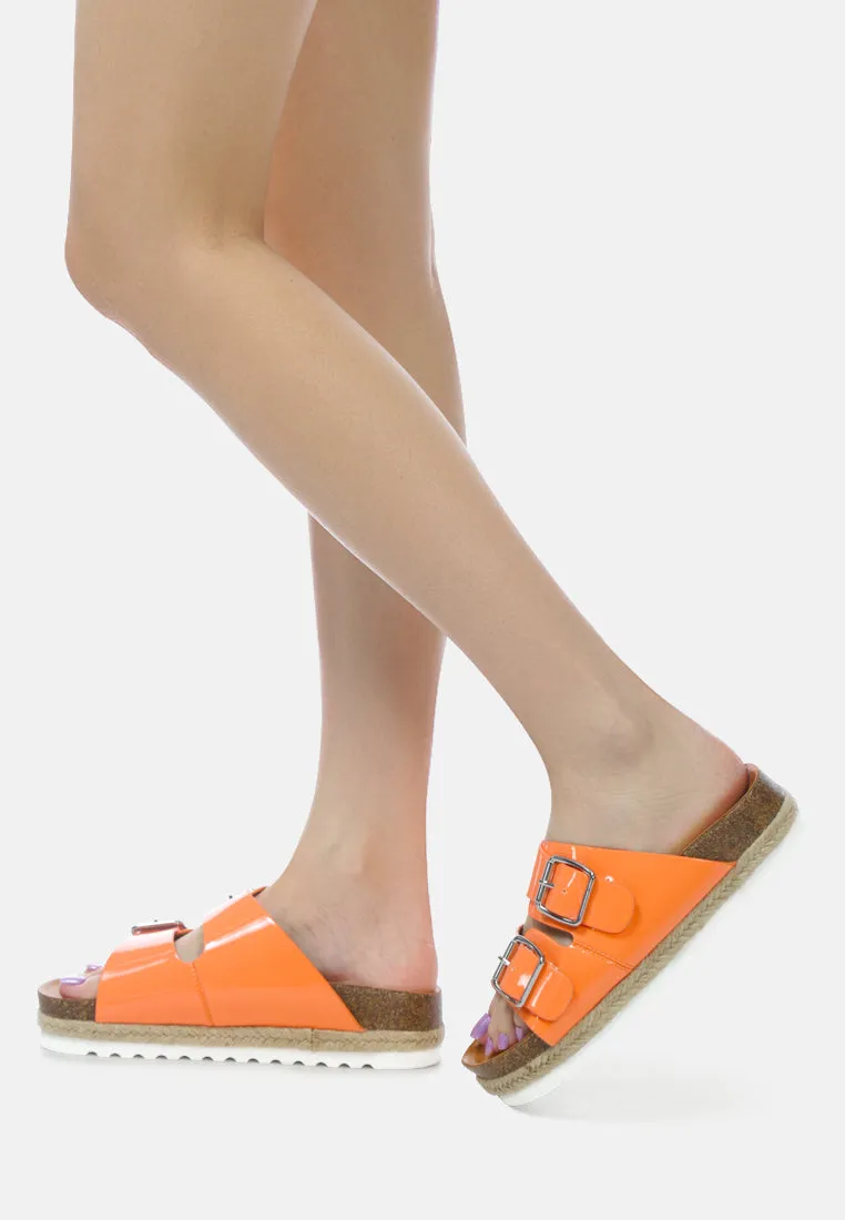buckled espadrille detail slip-on