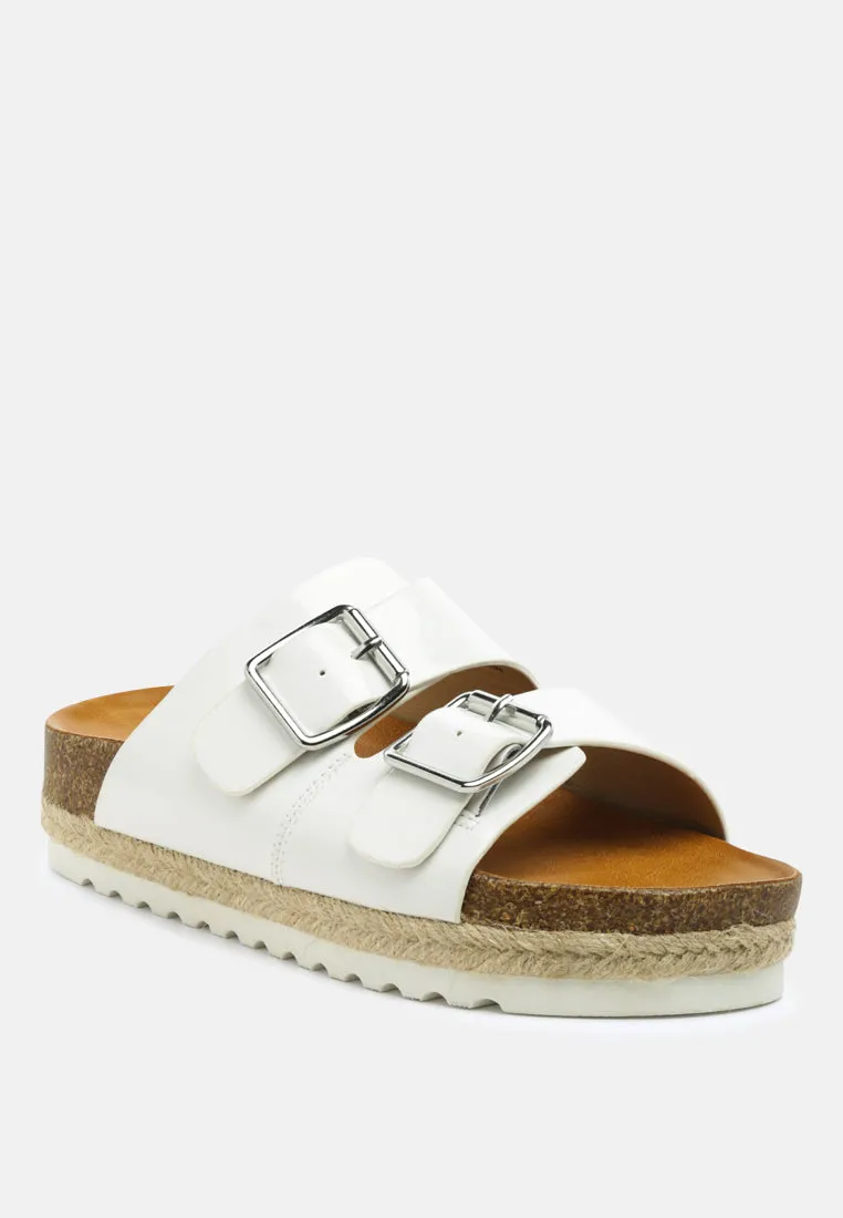 buckled espadrille detail slip-on