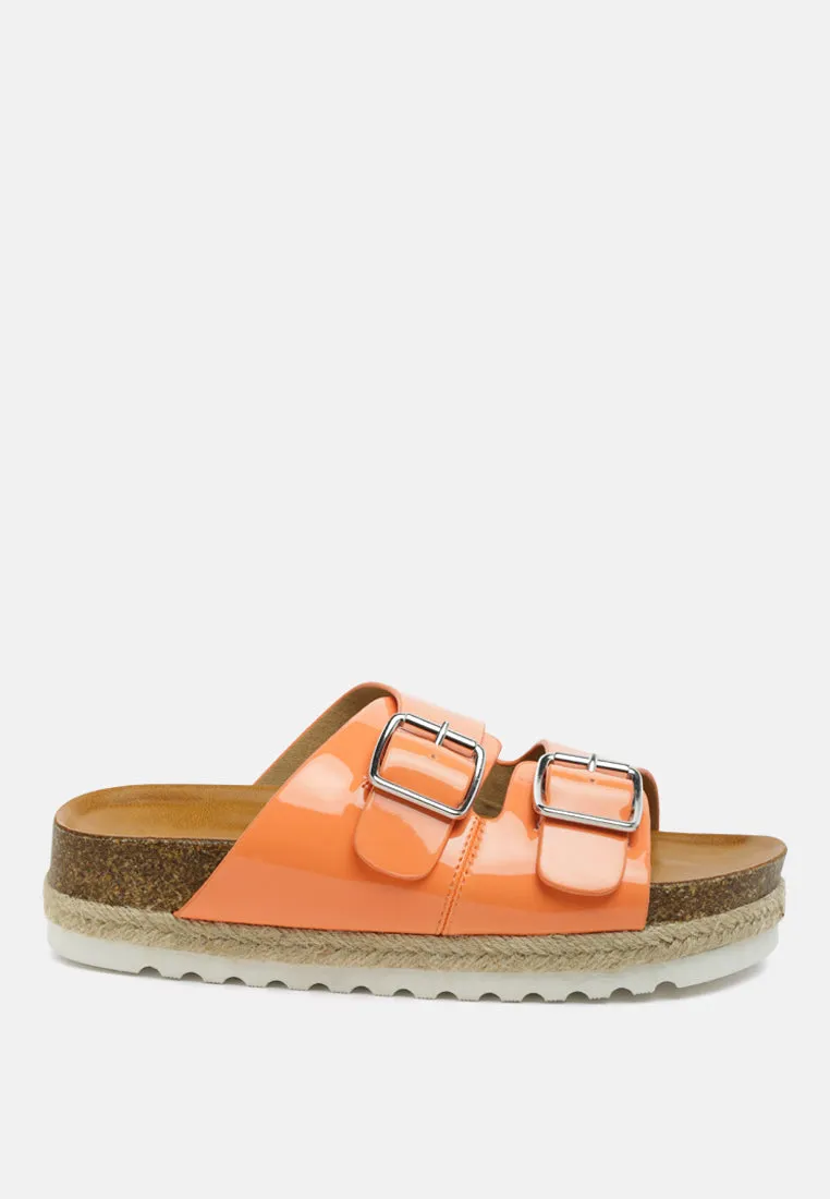 buckled espadrille detail slip-on