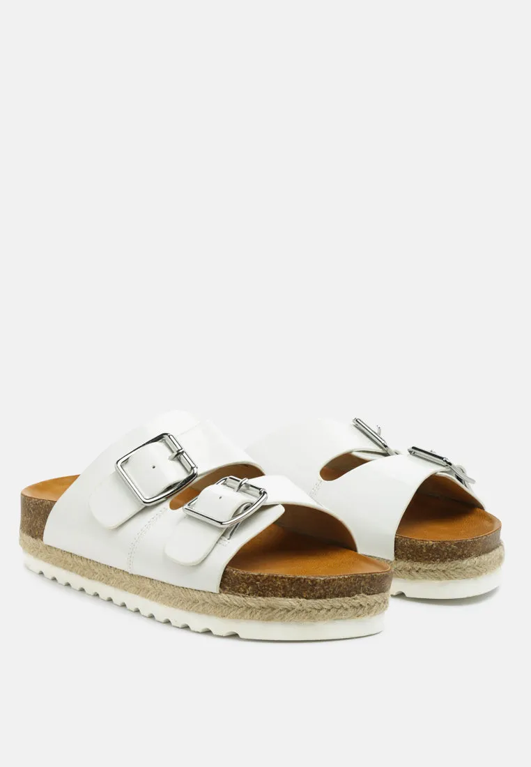 buckled espadrille detail slip-on